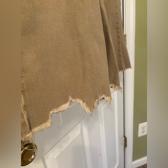 Anthropologie Pilcro The Adi Tan Pants with Raw Edge Hem Size 28 - Picture 5 of 12